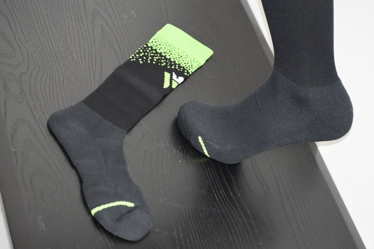 Coolmax Soccer Socks Neon Black Fade | Waly’s Waly's