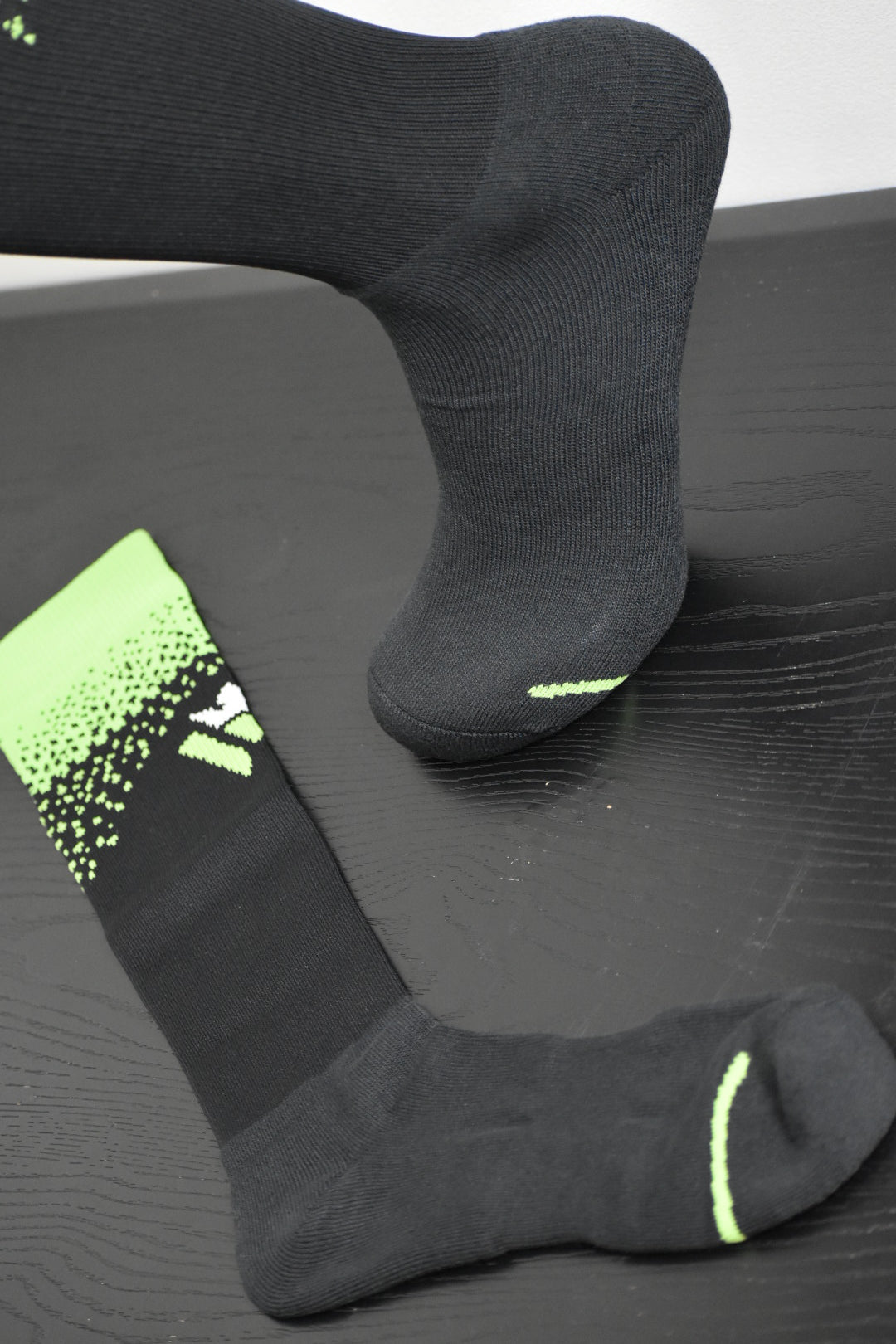 Coolmax Soccer Socks Neon Black Fade | Waly’s Waly's