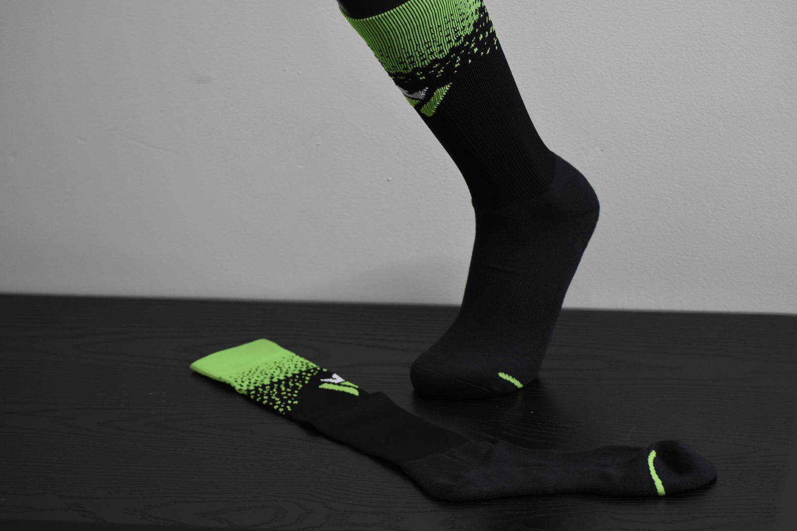 Coolmax Soccer Socks Neon Black Fade | Waly’s